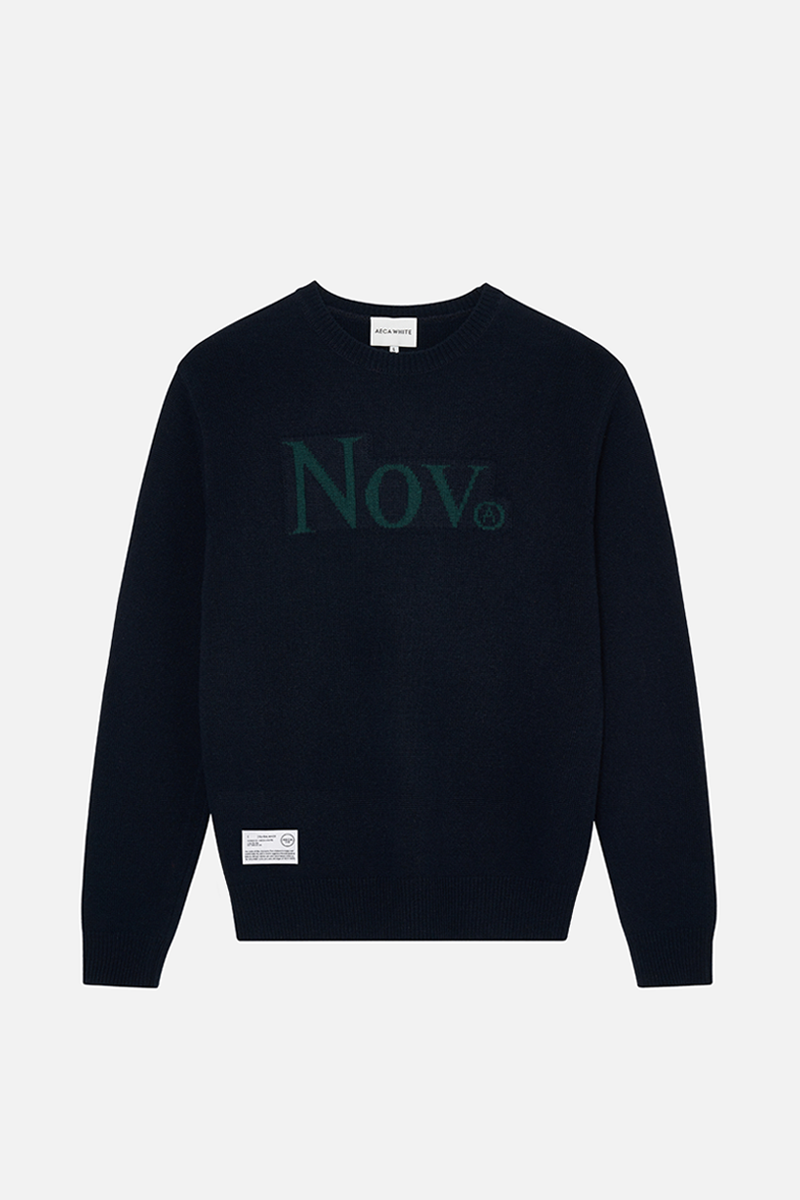 REMEMBER WOOL KNIT-NAVY