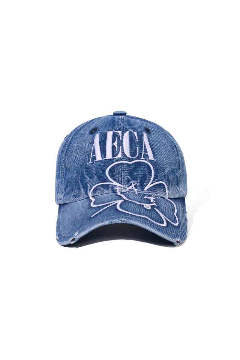 AECA METAL KIDS DENIM CAP-BLUE